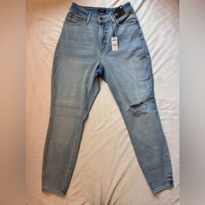 Express Curvy Skinny High Rise Light Wash Jeans Size 4R